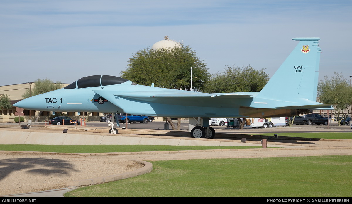 Aircraft Photo of 73-0108 / 3108 | McDonnell Douglas F-15B Eagle | USA - Air Force | AirHistory.net #188229