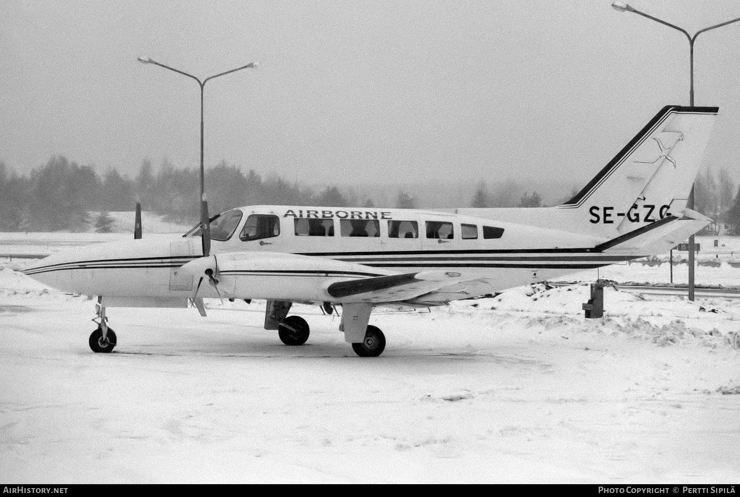 Aircraft Photo of SE-GZG | Cessna 404 Titan II | Airborne of Sweden | AirHistory.net #188256