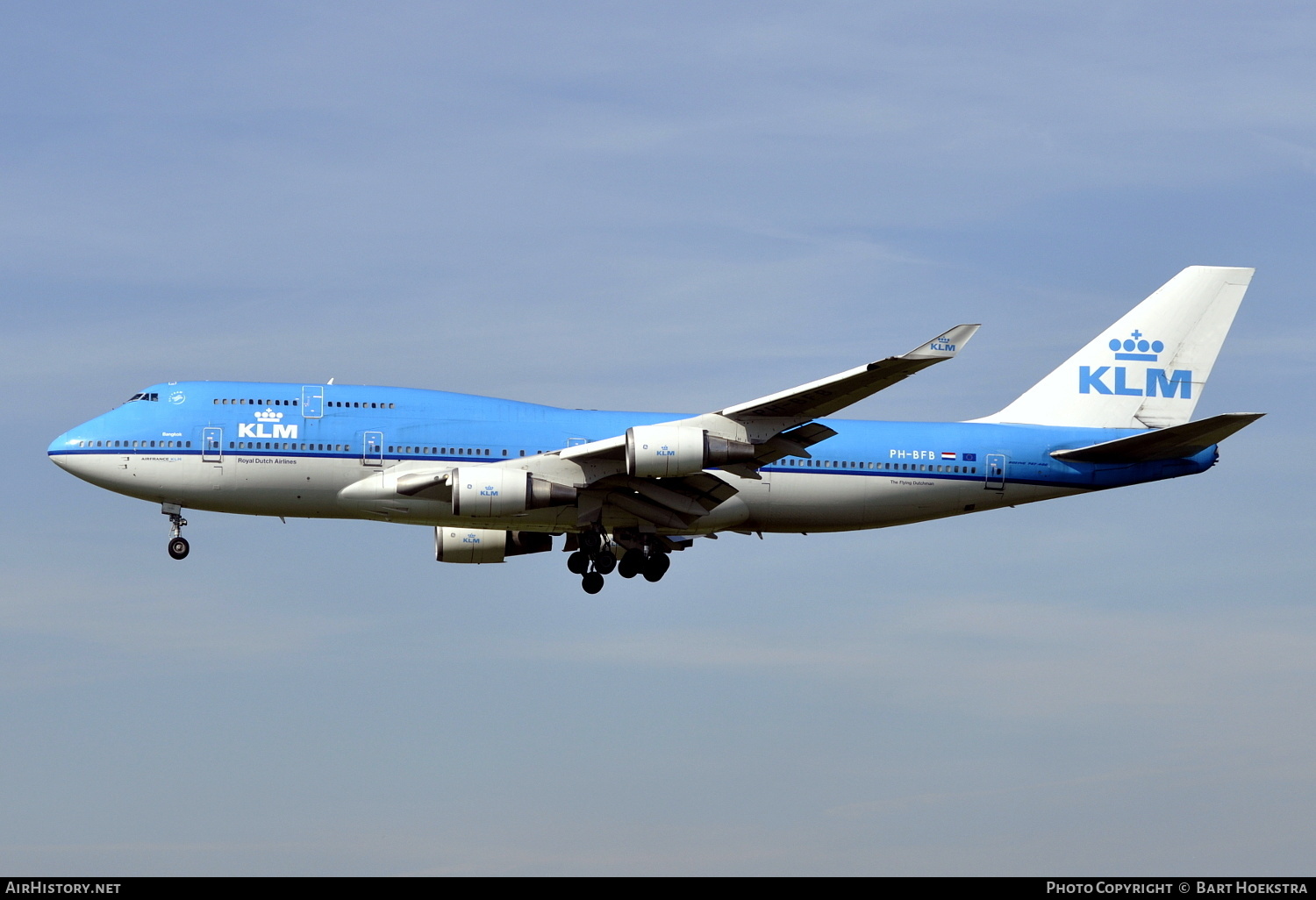 Aircraft Photo of PH-BFB | Boeing 747-406 | KLM - Royal Dutch Airlines | AirHistory.net #188269