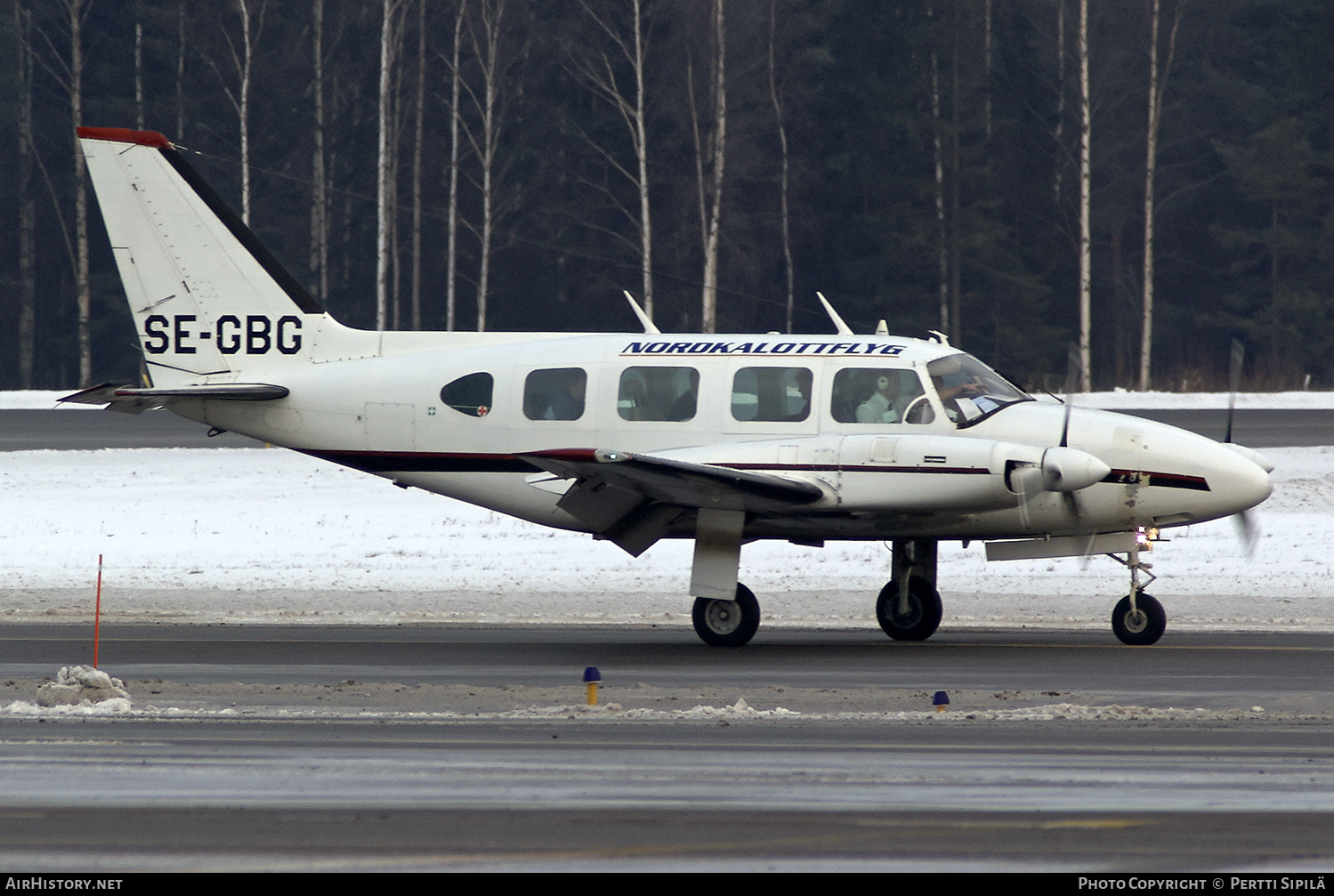 Aircraft Photo of SE-GBG | Piper PA-31-310 Navajo B | Nordkalottflyg | AirHistory.net #188285