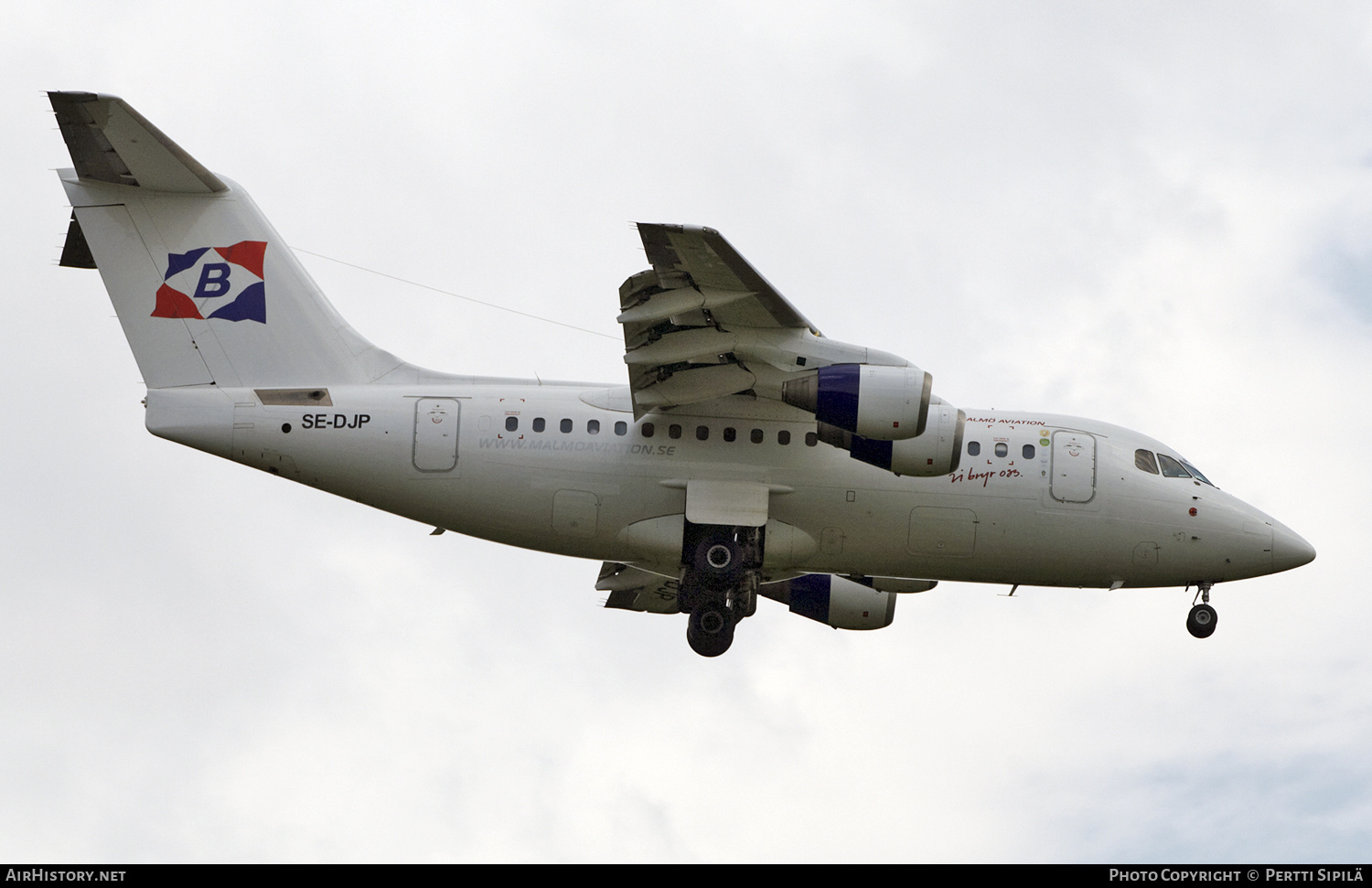 Aircraft Photo of SE-DJP | British Aerospace Avro 146-RJ70 | Malmö Aviation | AirHistory.net #188311