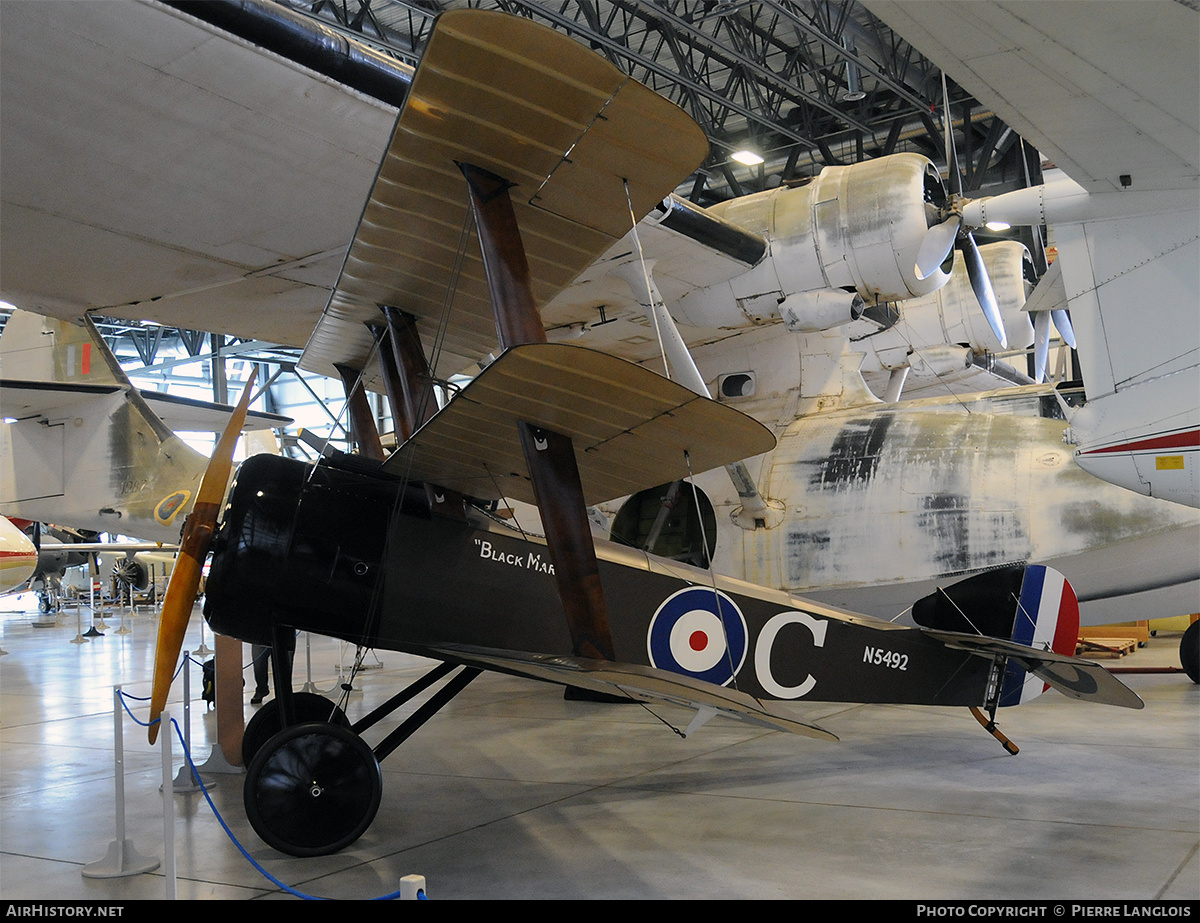 Aircraft Photo of CF-CBM / N5492 | Sopwith Triplane (replica) | UK - Air Force | AirHistory.net #188314