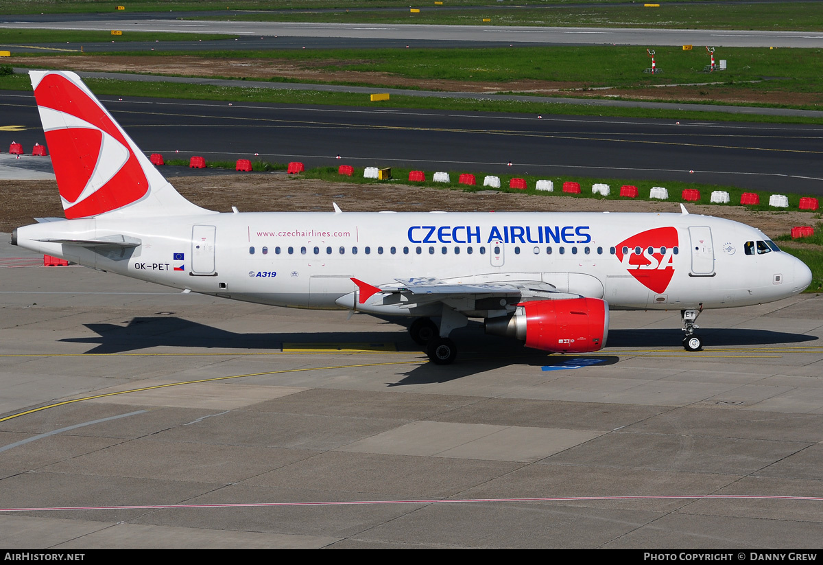 Aircraft Photo of OK-PET | Airbus A319-112 | ČSA - Czech Airlines | AirHistory.net #188400