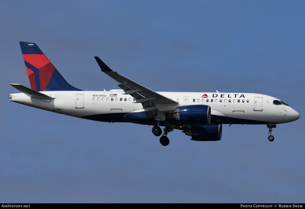 Aircraft Photo of N104DU | Airbus A220-171 (BD-500-1A10) | Delta Air Lines | AirHistory.net #188498