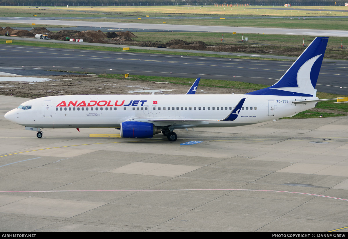 Aircraft Photo of TC-SBG | Boeing 737-86J | AnadoluJet | AirHistory.net #188686