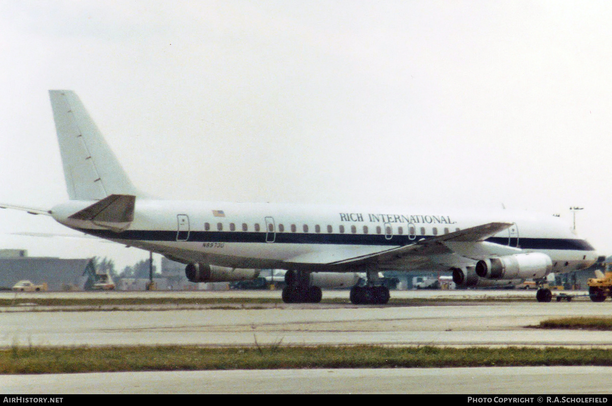 Aircraft Photo of N8973U | McDonnell Douglas DC-8-62H | Rich International Airways | AirHistory.net #188727