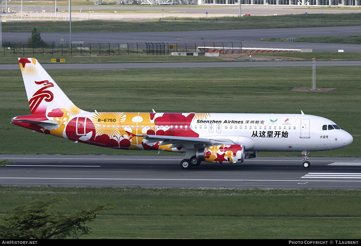 Aircraft Photo of B-6750 | Airbus A320-232 | Shenzhen Airlines | AirHistory.net #188736