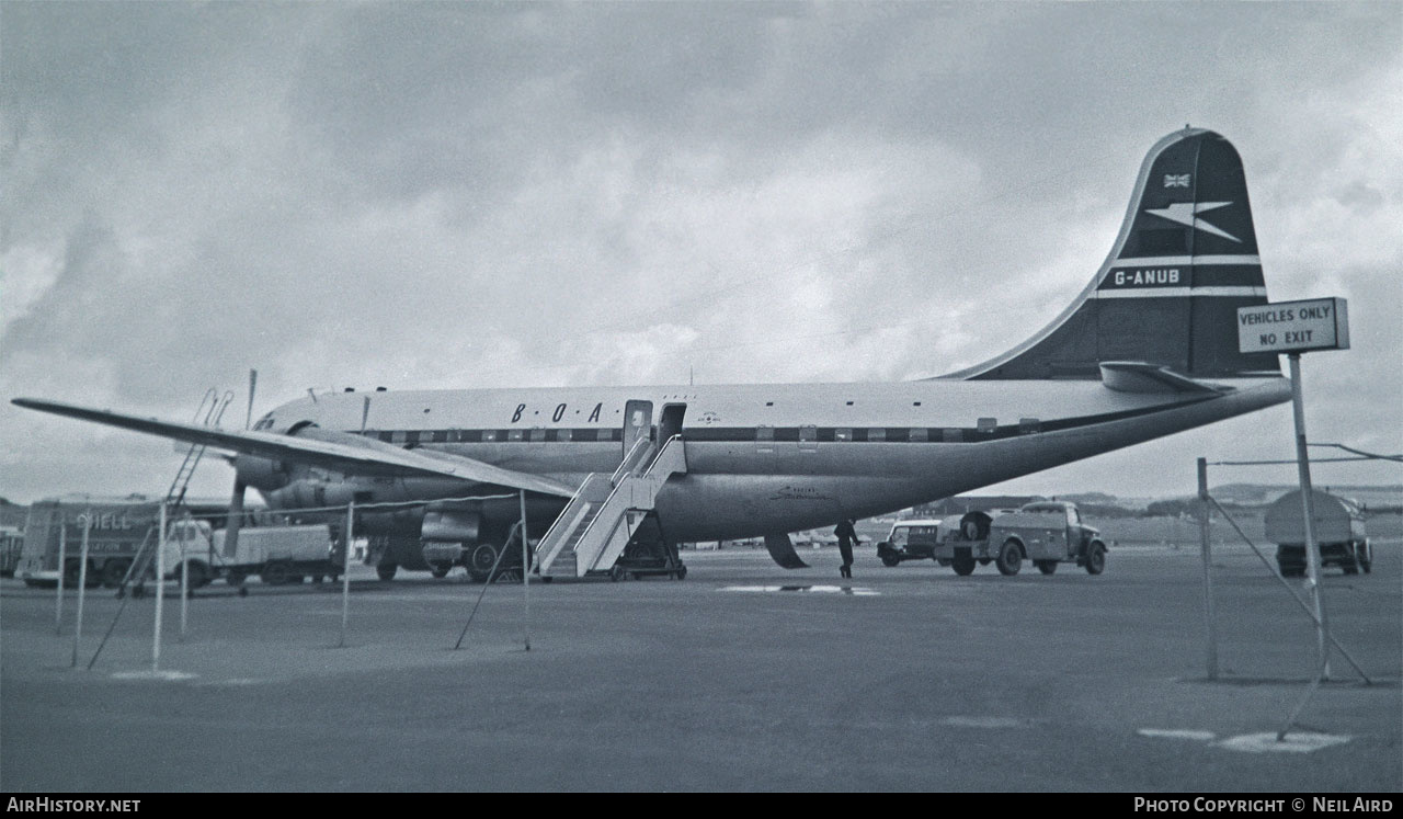 Aircraft Photo of G-ANUB | Boeing 377-10-34 Stratocruiser | BOAC - British Overseas Airways Corporation | AirHistory.net #188759