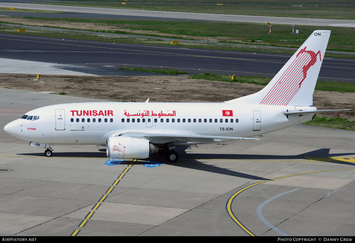 Aircraft Photo of TS-ION | Boeing 737-6H3 | Tunisair | AirHistory.net #188771