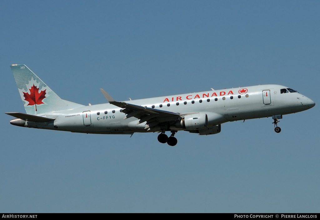 Aircraft Photo of C-FFYG | Embraer 175LR (ERJ-170-200LR) | Air Canada | AirHistory.net #188772