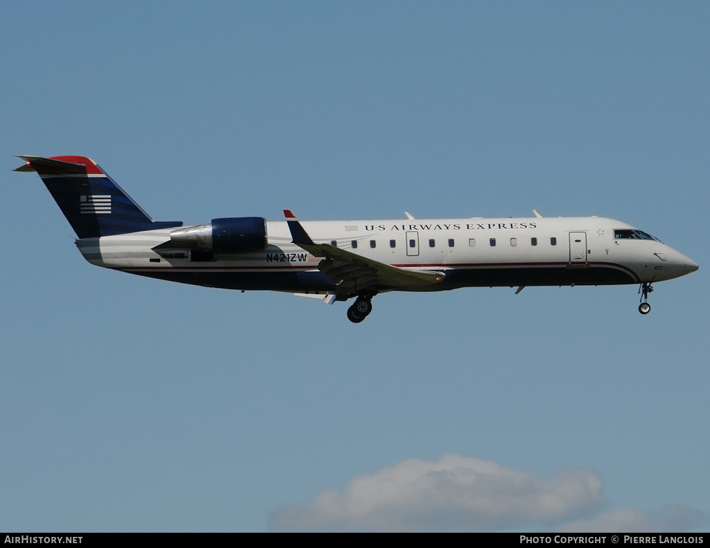 Aircraft Photo of N421ZW | Bombardier CRJ-200LR (CL-600-2B19) | US Airways Express | AirHistory.net #188774