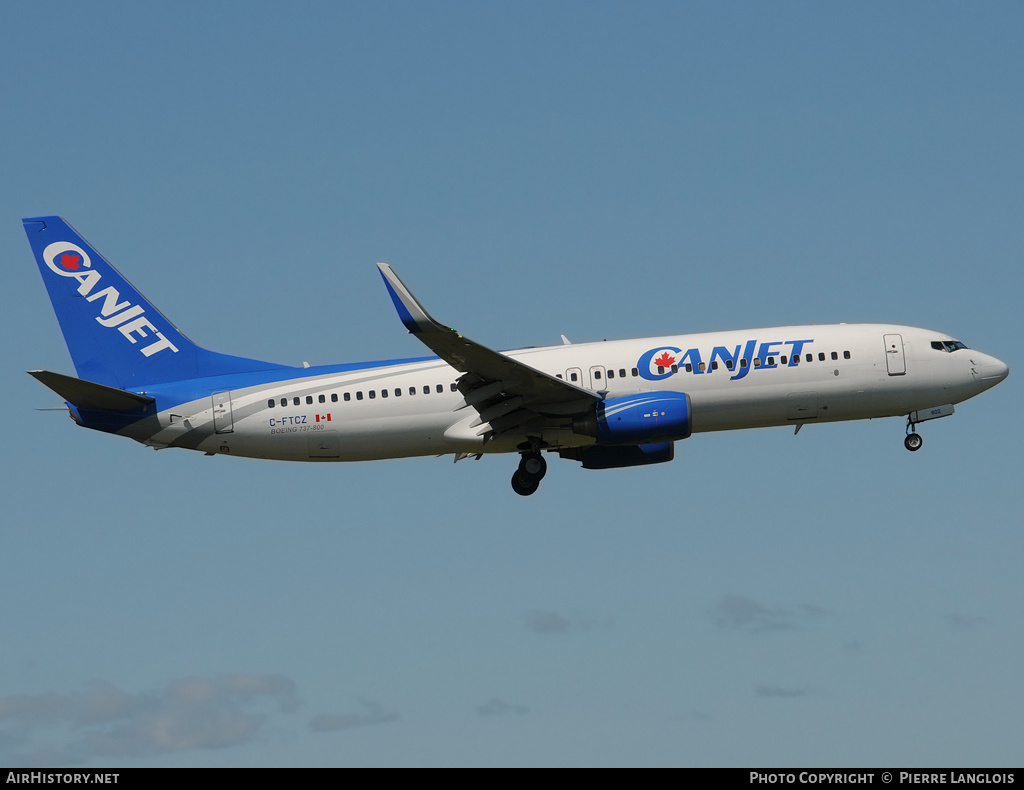 Aircraft Photo of C-FTCZ | Boeing 737-8AS | CanJet Airlines | AirHistory.net #188785