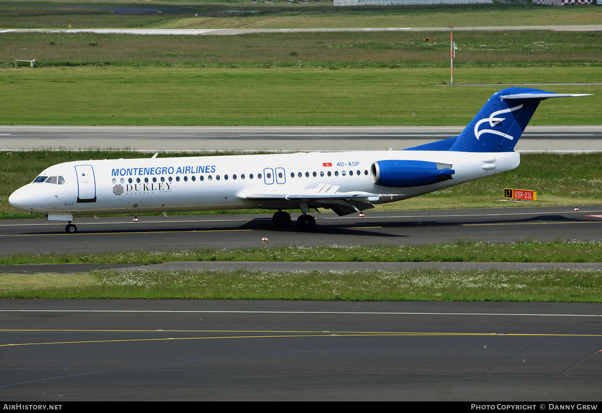 Aircraft Photo of 4O-AOP | Fokker 100 (F28-0100) | Montenegro Airlines | AirHistory.net #188841