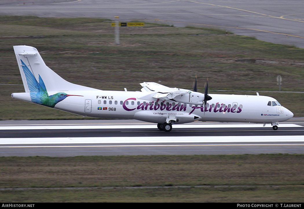 Aircraft Photo of F-WWLS | ATR ATR-72-600 (ATR-72-212A) | Caribbean Airlines | AirHistory.net #188877