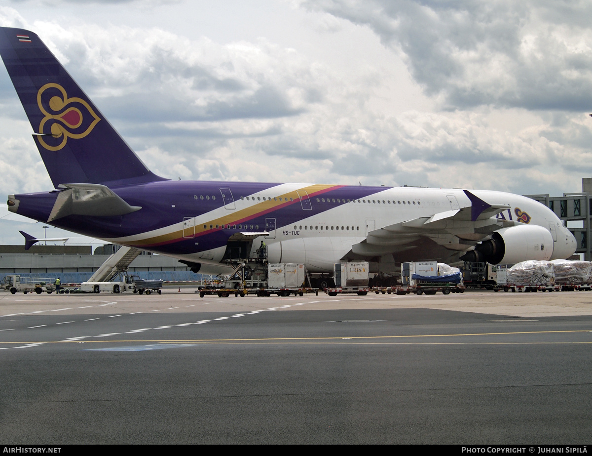 Aircraft Photo of HS-TUC | Airbus A380-841 | Thai Airways International | AirHistory.net #188884