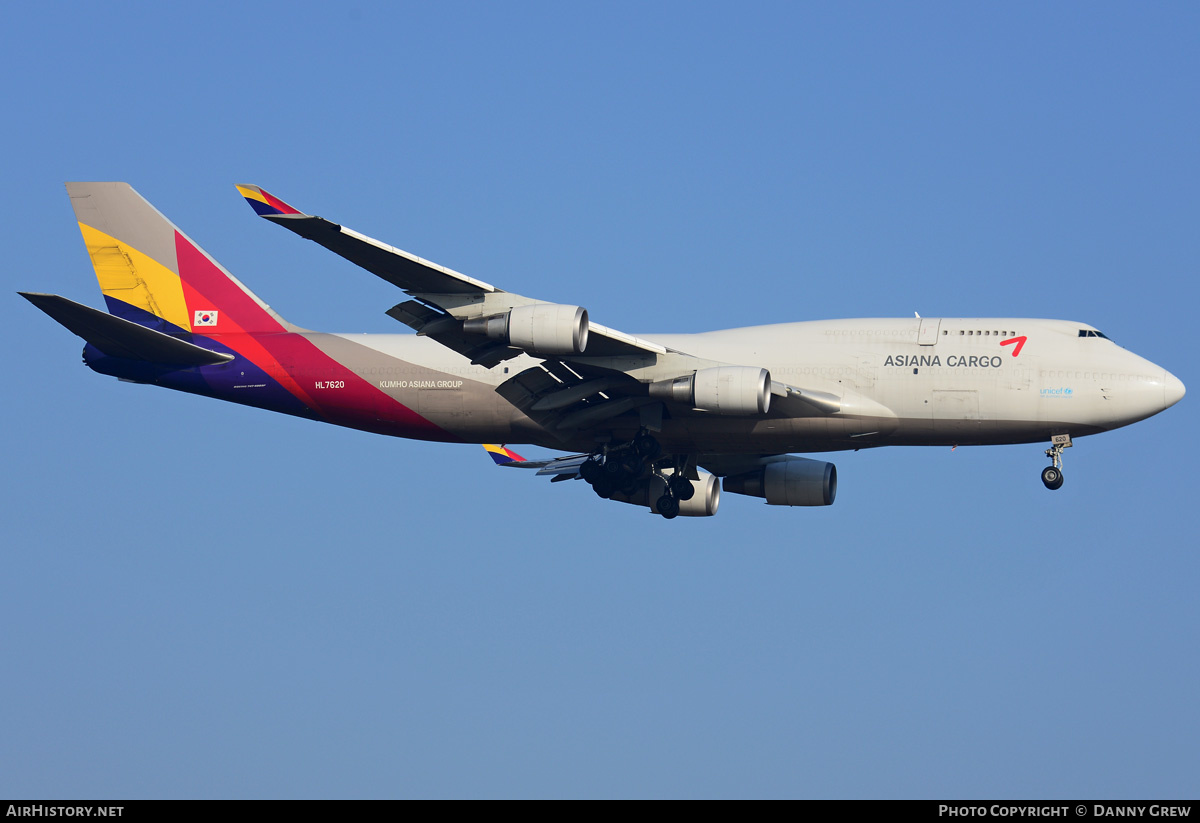 Aircraft Photo of HL7620 | Boeing 747-419(BDSF) | Asiana Airlines Cargo | AirHistory.net #188885