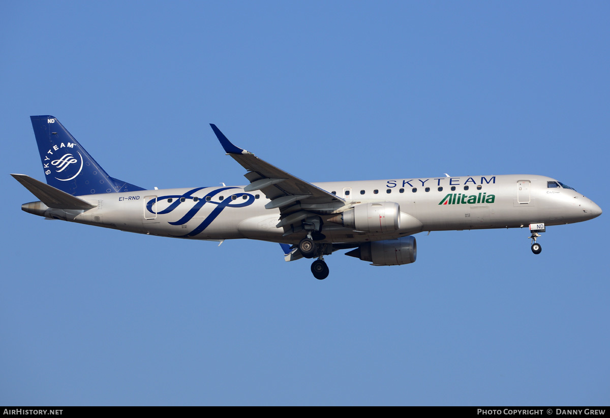 Aircraft Photo of EI-RND | Embraer 190STD (ERJ-190-100STD) | Alitalia CityLiner | AirHistory.net #188889