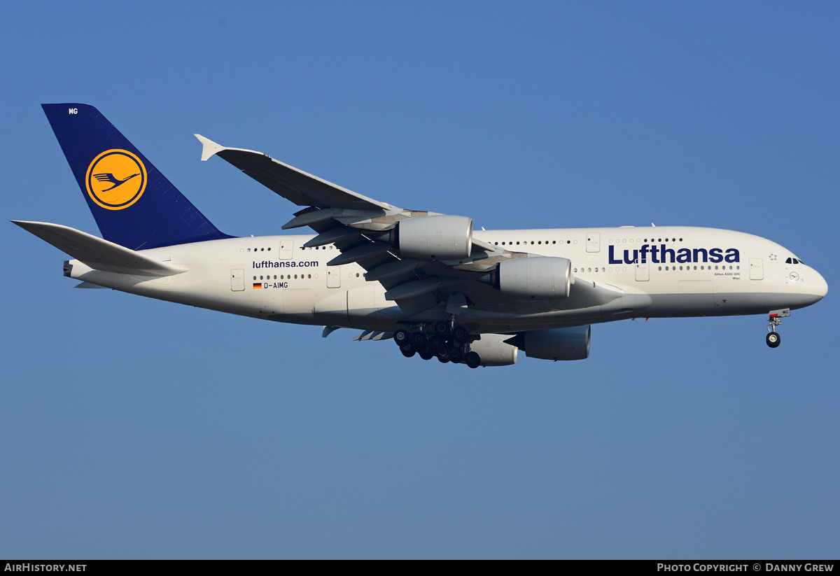 Aircraft Photo of D-AIMG | Airbus A380-841 | Lufthansa | AirHistory.net #188892