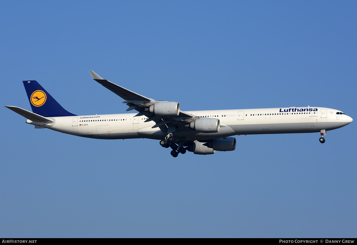 Aircraft Photo of D-AIHX | Airbus A340-642 | Lufthansa | AirHistory.net #188894