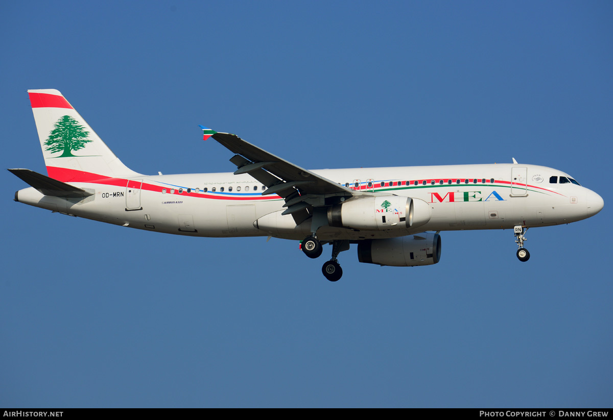 Aircraft Photo of OD-MRN | Airbus A320-232 | MEA - Middle East Airlines | AirHistory.net #188901