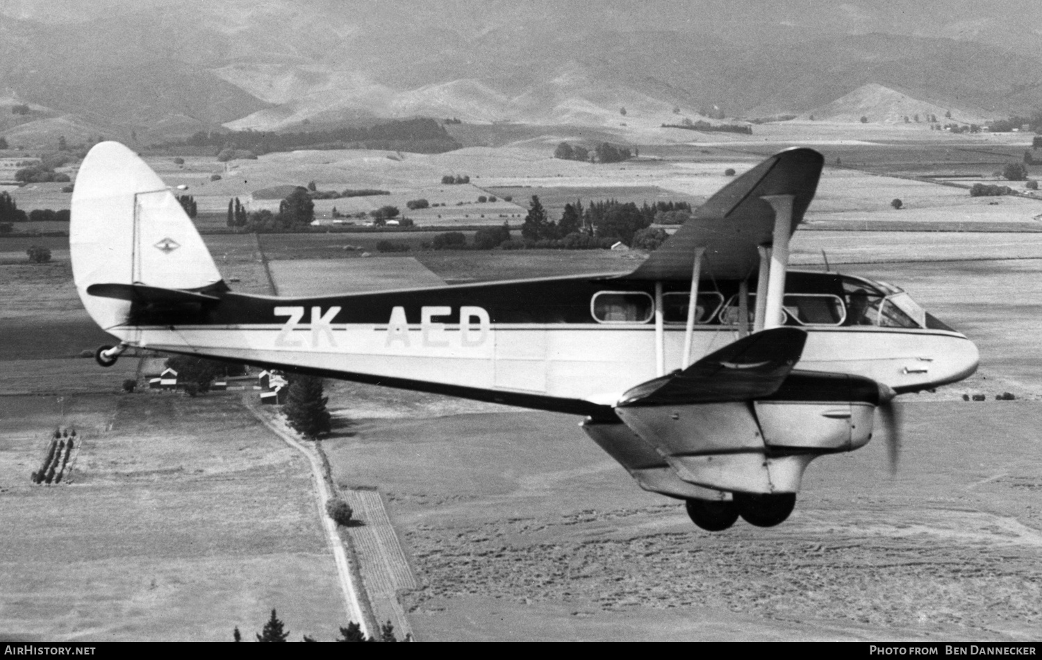 Aircraft Photo of ZK-AED | De Havilland D.H. 89 Dragon Rapide | AirHistory.net #188915