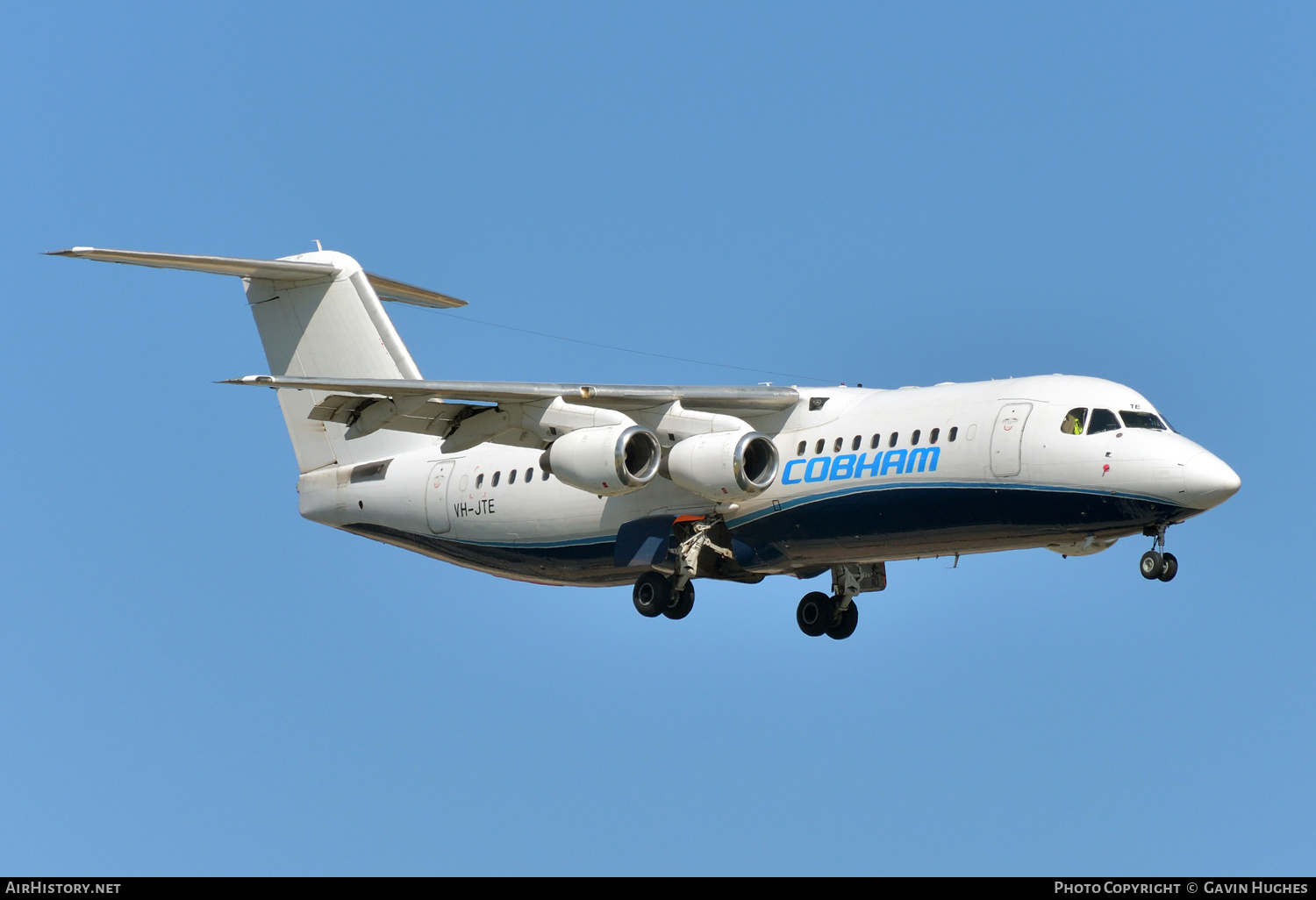 Aircraft Photo of VH-JTE | BAE Systems Avro 146-RJ100 | Cobham Aviation Services | AirHistory.net #188931