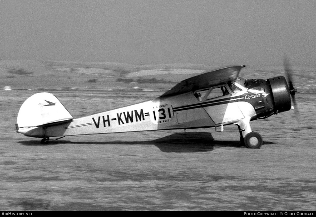 Aircraft Photo of VH-KWM | Cessna C-34 | AirHistory.net #188945