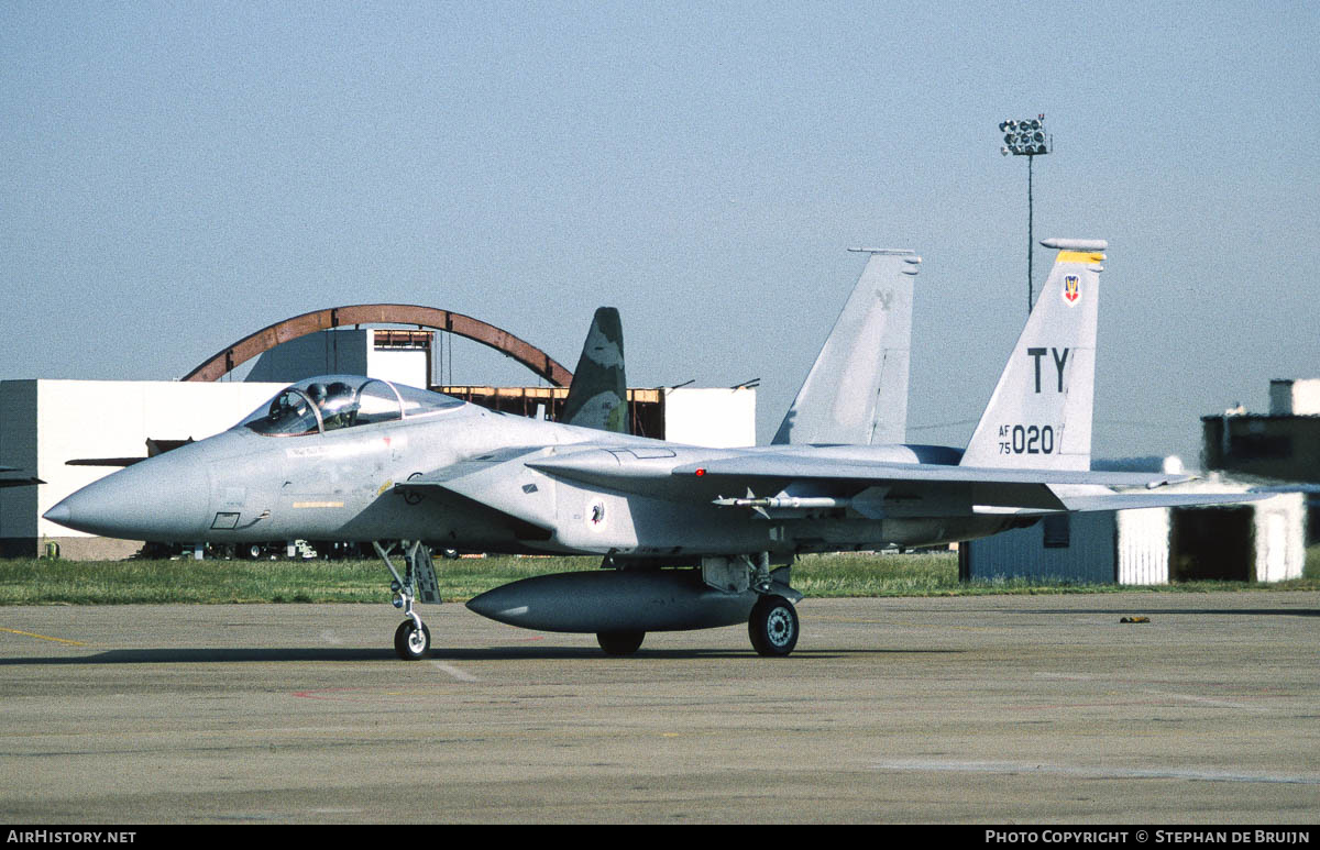 Aircraft Photo of 75-0020 / AF75-020 | McDonnell Douglas F-15A Eagle | USA - Air Force | AirHistory.net #188968