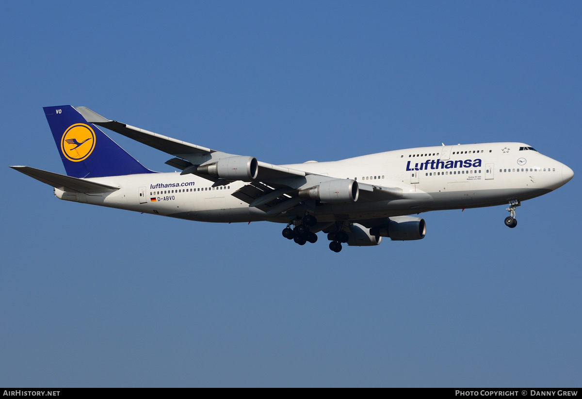 Aircraft Photo of D-ABVO | Boeing 747-430 | Lufthansa | AirHistory.net #188976