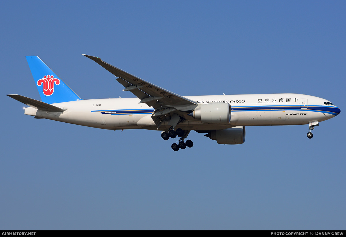 Aircraft Photo of B-2041 | Boeing 777-F1B | China Southern Airlines Cargo | AirHistory.net #188977