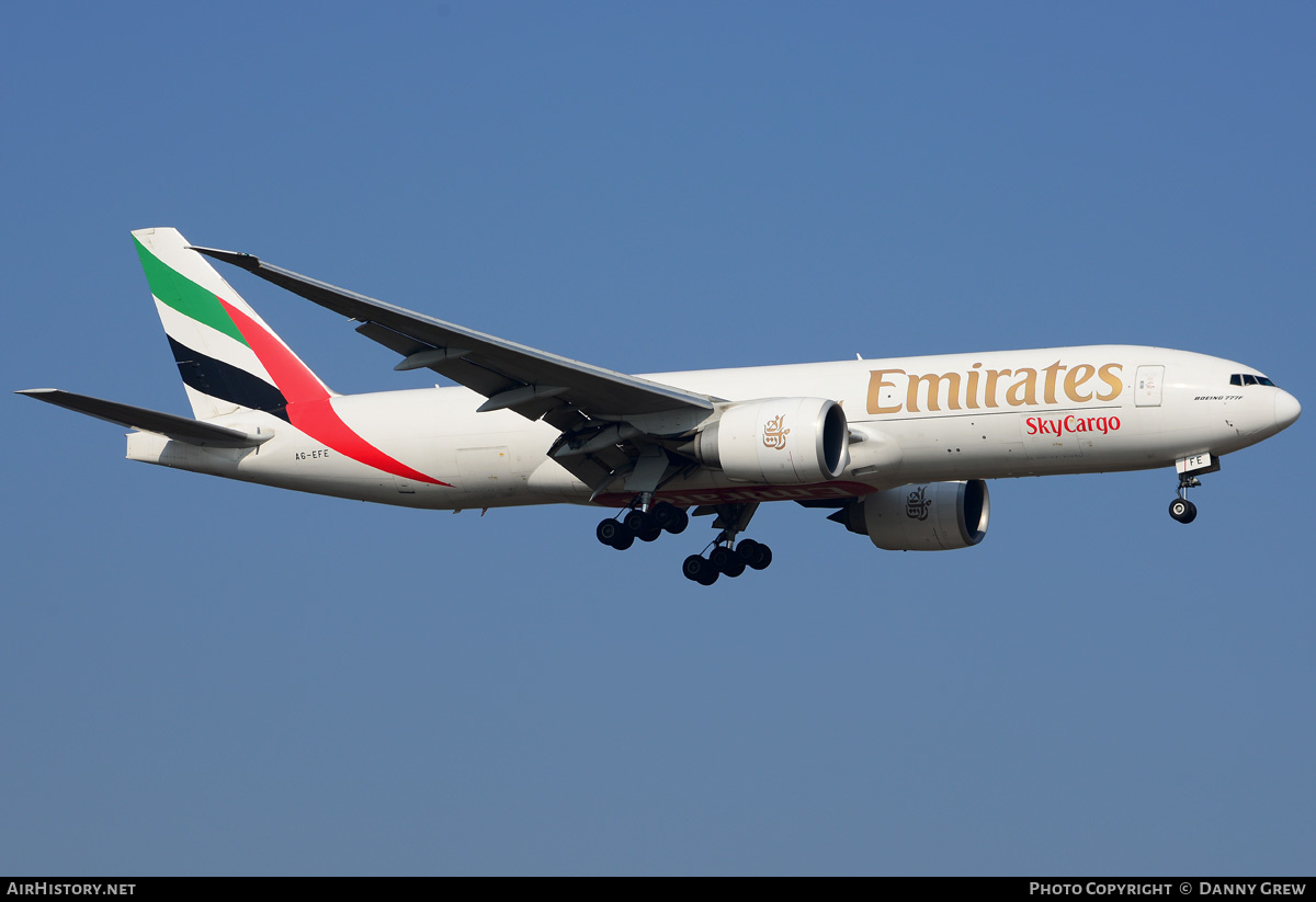Aircraft Photo of A6-EFE | Boeing 777-F1H | Emirates SkyCargo | AirHistory.net #189010