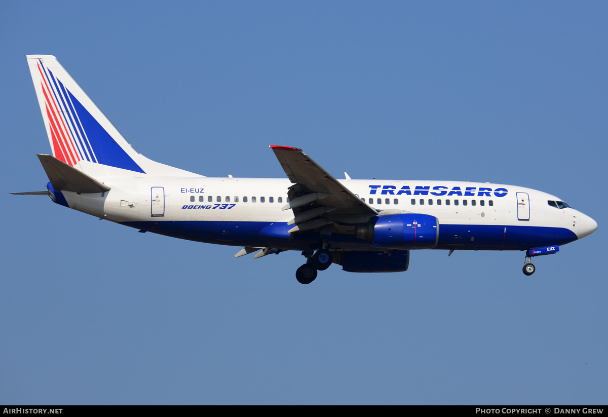 Aircraft Photo of EI-EUZ | Boeing 737-7Q8 | Transaero Airlines | AirHistory.net #189042