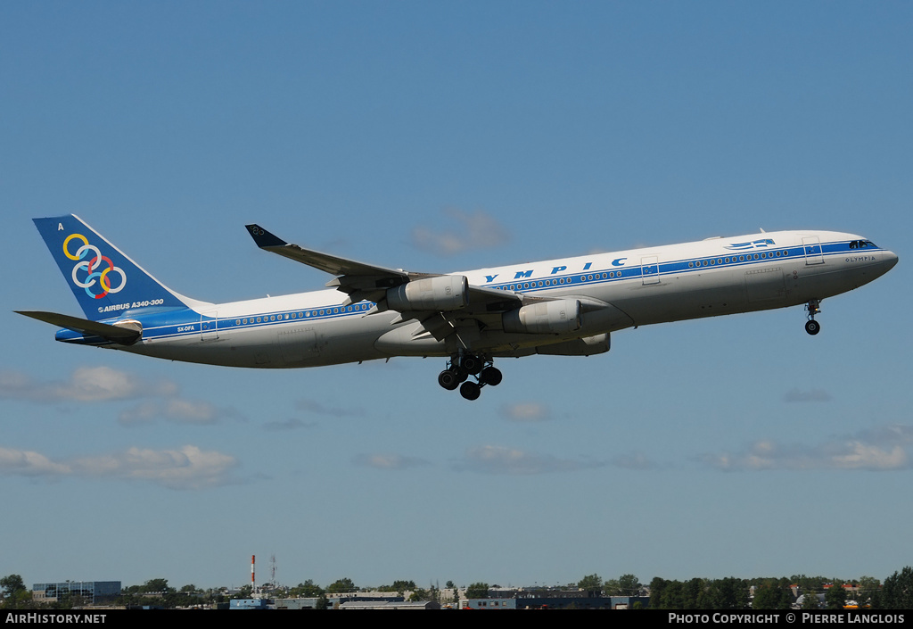 Aircraft Photo of SX-DFA | Airbus A340-313 | Olympic | AirHistory.net #189072