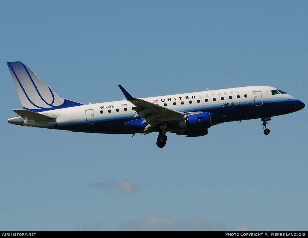 Aircraft Photo of N651RW | Embraer 170SE (ERJ-170-100SE) | United Express | AirHistory.net #189073