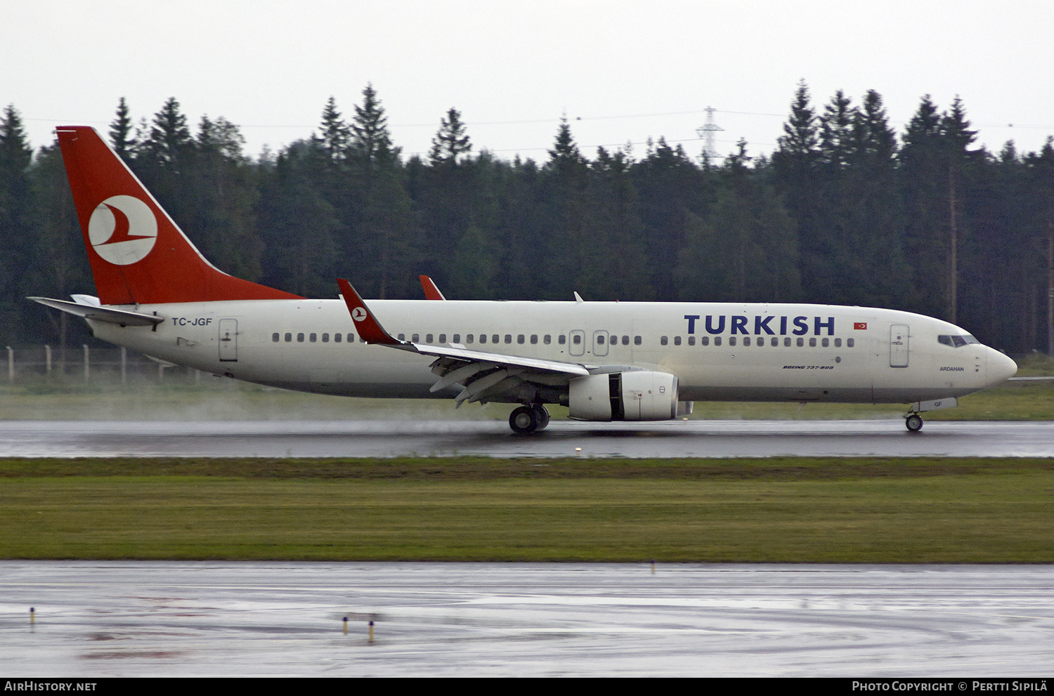 Aircraft Photo of TC-JGF | Boeing 737-8F2 | Turkish Airlines | AirHistory.net #189097
