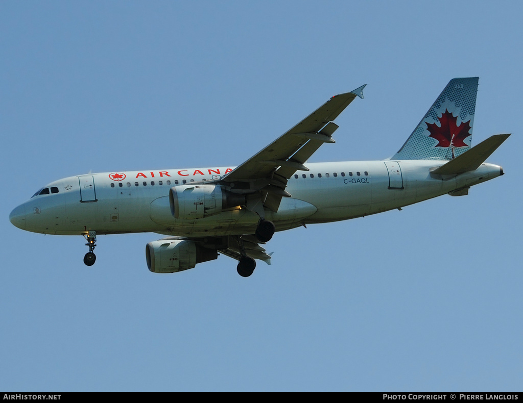 Aircraft Photo of C-GAQL | Airbus A319-114 | Air Canada | AirHistory.net #189114