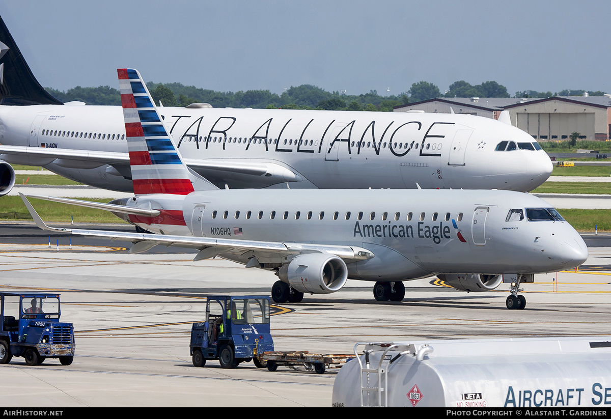 Aircraft Photo of N107HQ | Embraer 175LR (ERJ-170-200LR) | American Eagle | AirHistory.net #189214