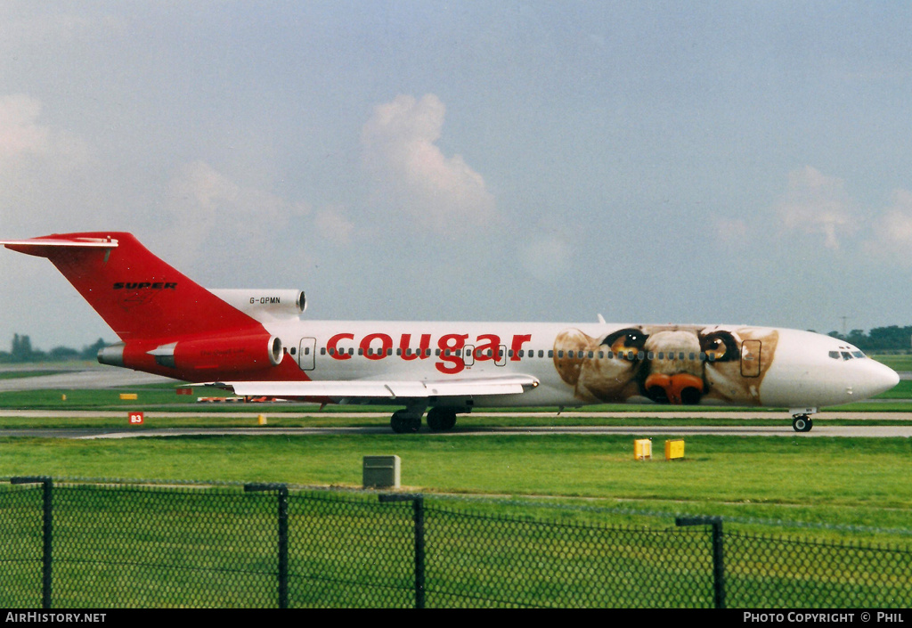 Aircraft Photo of G-OPMN | Boeing 727-225/Adv(RE) Super 27 | Cougar Airlines | AirHistory.net #189217