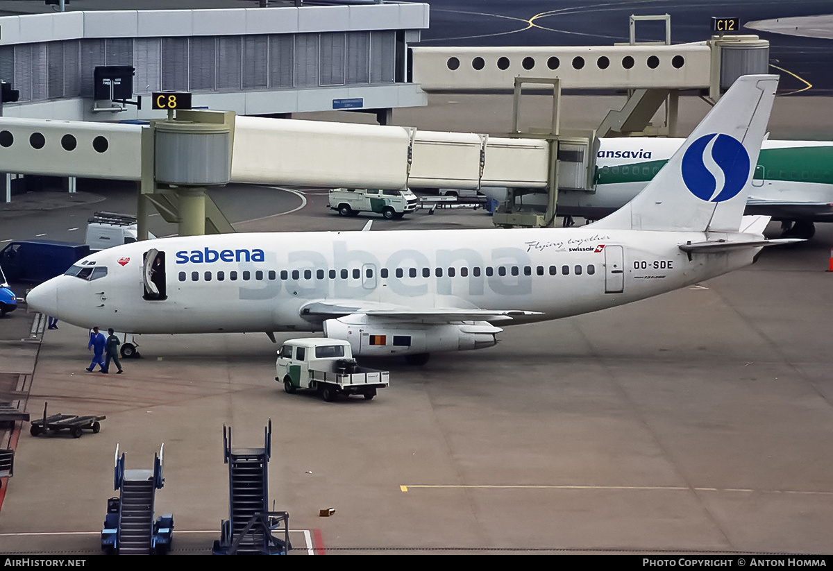 Aircraft Photo of OO-SDE | Boeing 737-229/Adv | Sabena | AirHistory.net #189242