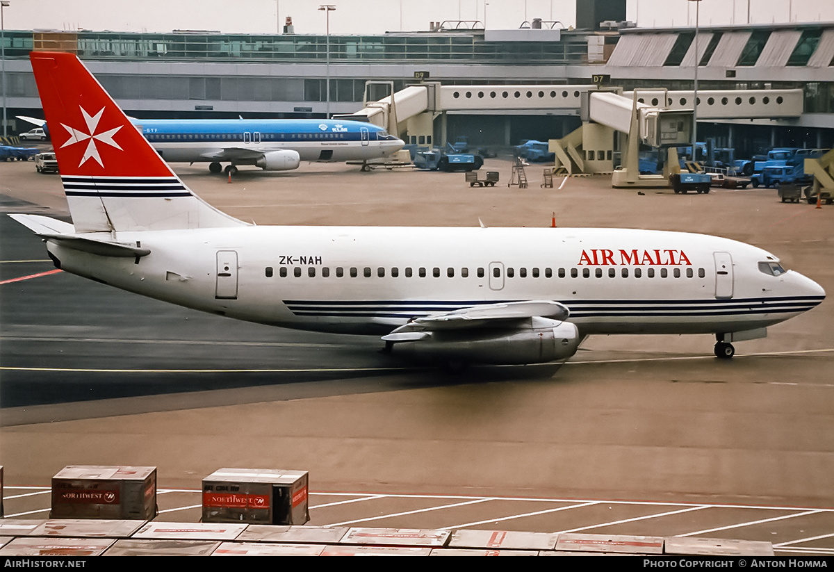 Aircraft Photo of ZK-NAH | Boeing 737-2Y5/Adv | Air Malta | AirHistory.net #189274