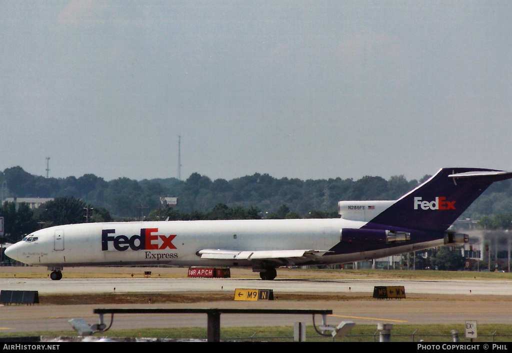 Aircraft Photo of N286FE | Boeing 727-233/Adv(F) | FedEx Express - Federal Express | AirHistory.net #189287