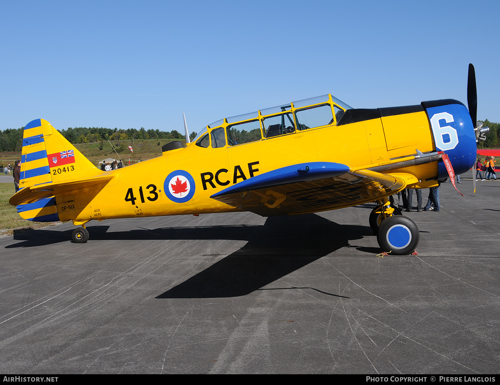 Aircraft Photo of CF-SIX / 20413 | North American T-6H Harvard Mk IV | Canada - Air Force | AirHistory.net #189309