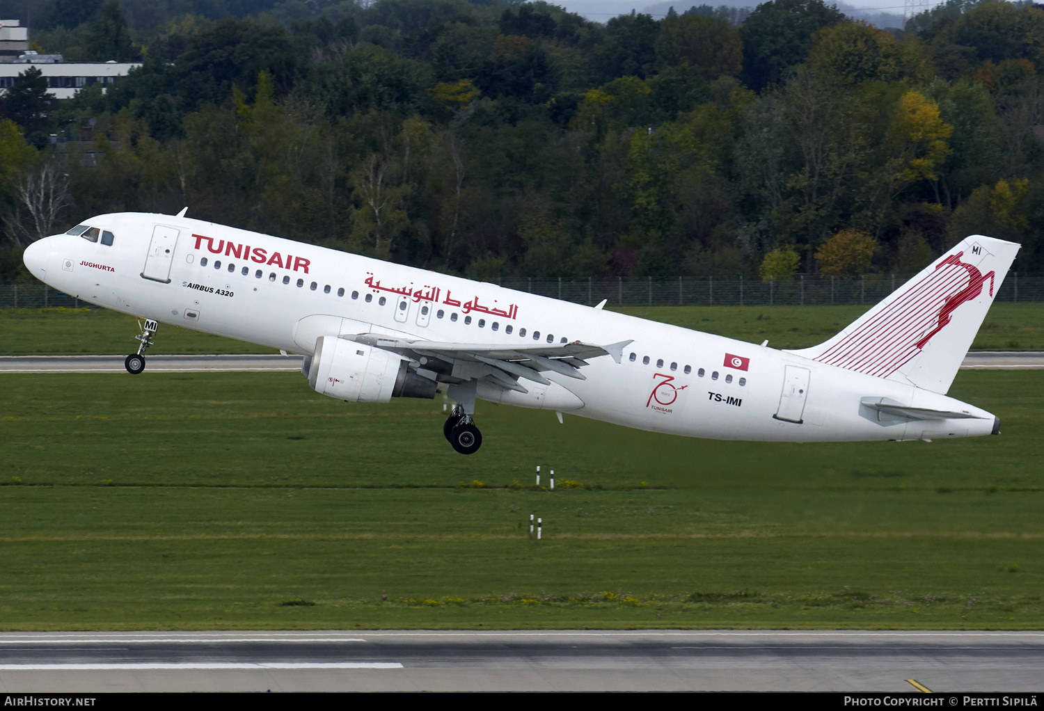 Aircraft Photo of TS-IMI | Airbus A320-211 | Tunisair | AirHistory.net #189328