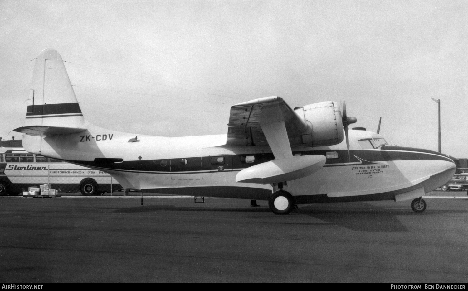 Aircraft Photo of ZK-CDV | Grumman G-73 Mallard | Utah Williamson Burnett | AirHistory.net #189384