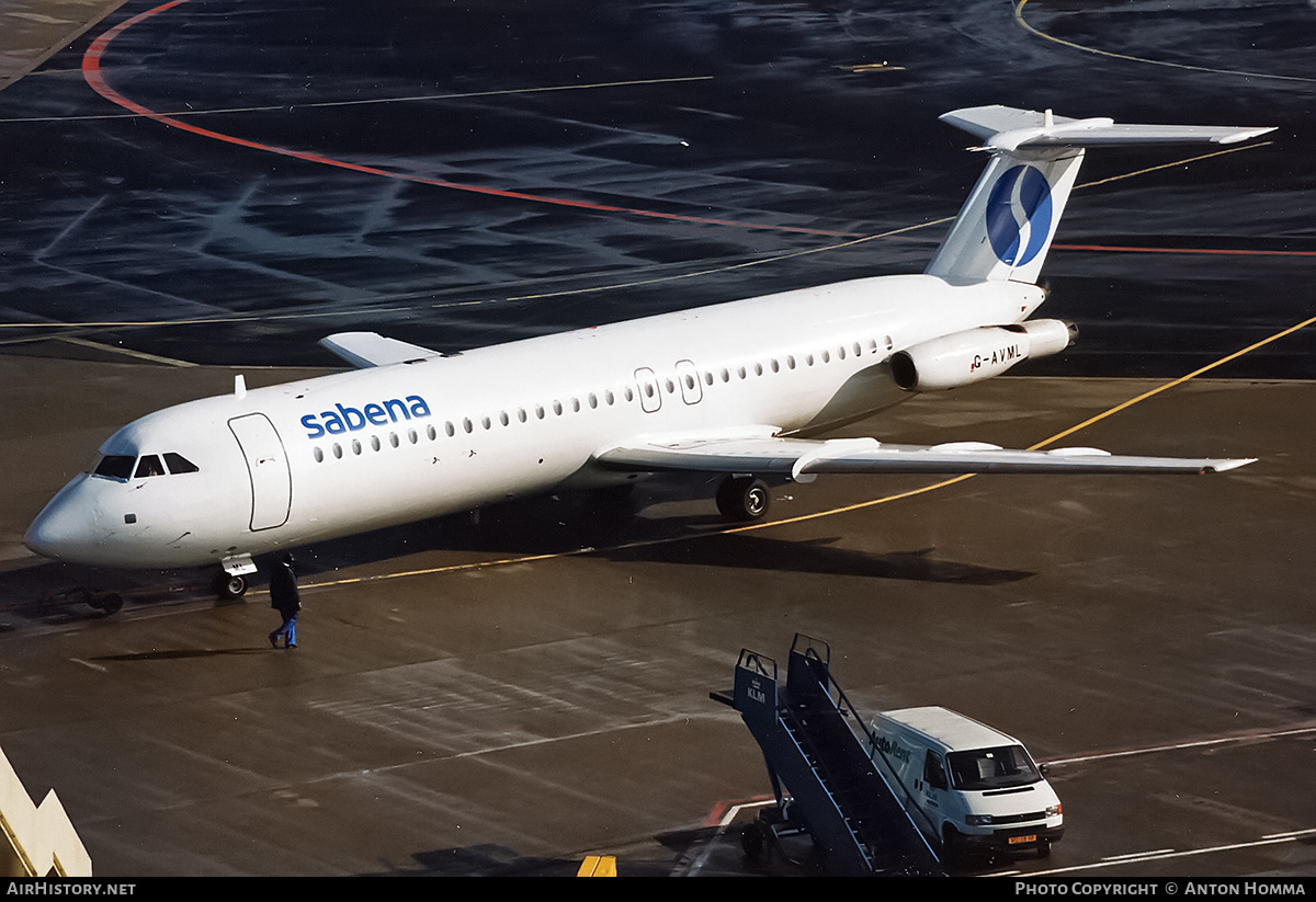 Aircraft Photo of G-AVML | BAC 111-510ED One-Eleven | Sabena | AirHistory.net #189434