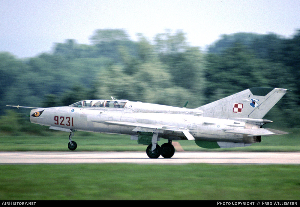 Aircraft Photo of 9231 | Mikoyan-Gurevich MiG-21UM | Poland - Navy | AirHistory.net #189498