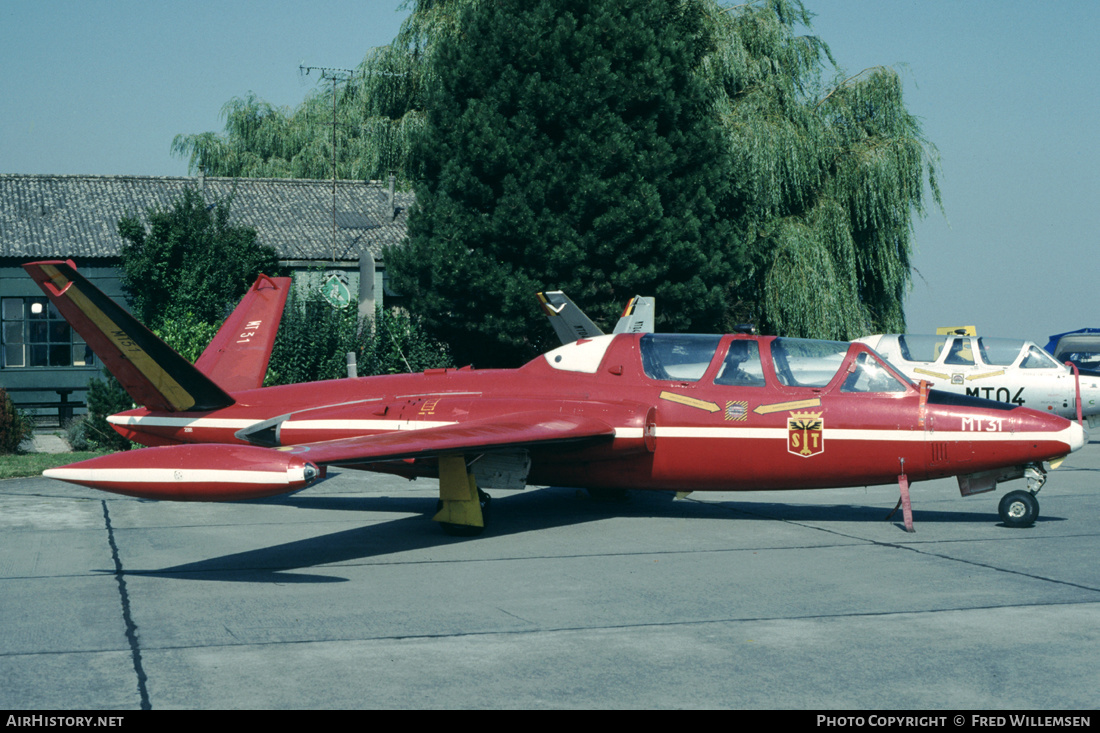 Aircraft Photo of MT31 | Fouga CM-170R Magister | Belgium - Air Force | AirHistory.net #189501