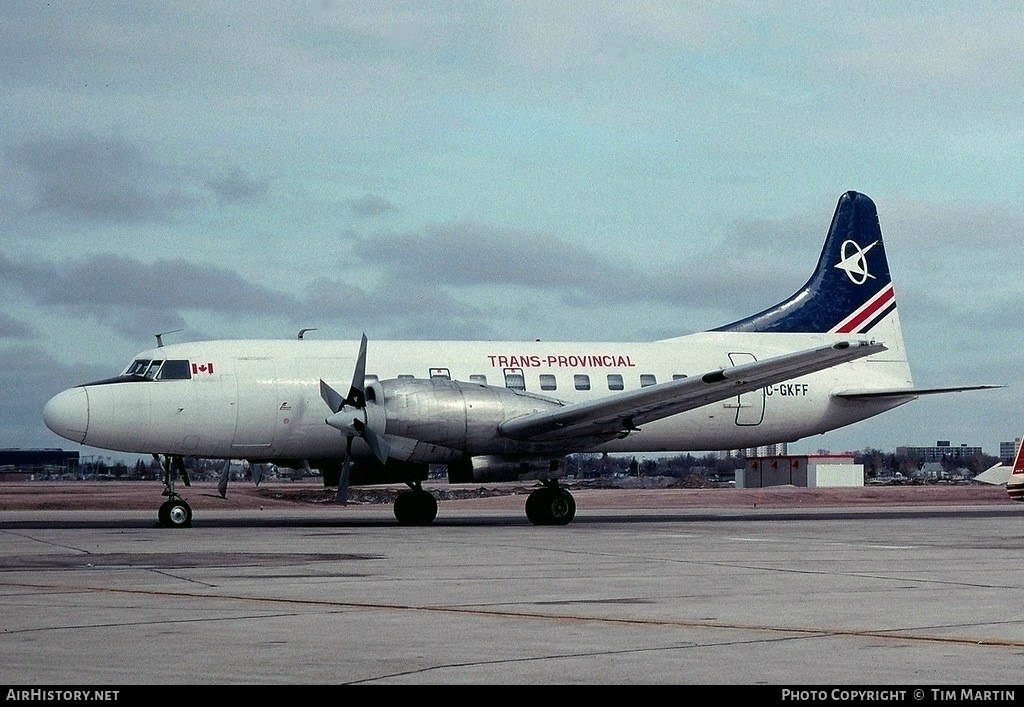 Aircraft Photo of C-GKFF | Convair 580 | Trans-Provincial Airlines | AirHistory.net #189543