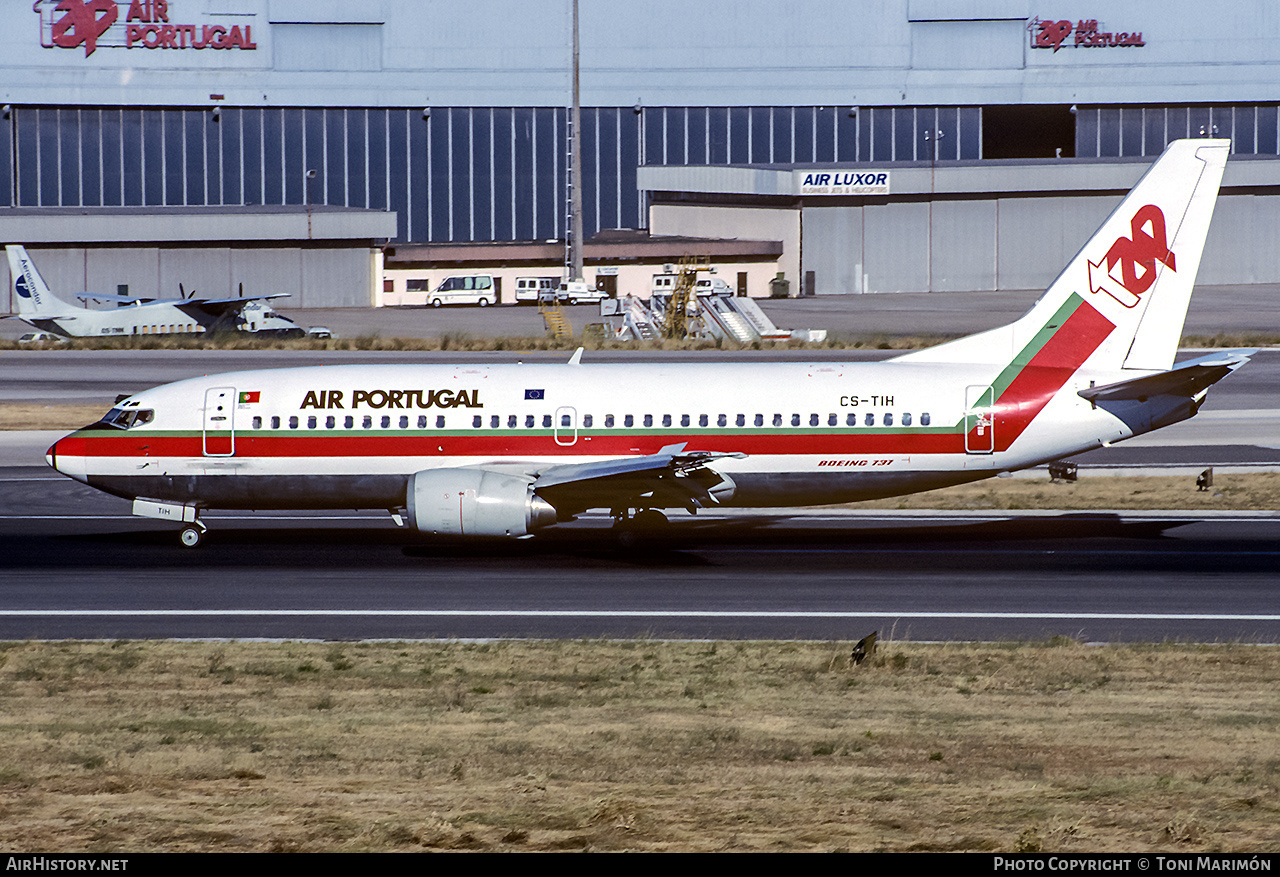 Aircraft Photo of CS-TIH | Boeing 737-3K9 | TAP Air Portugal | AirHistory.net #189619