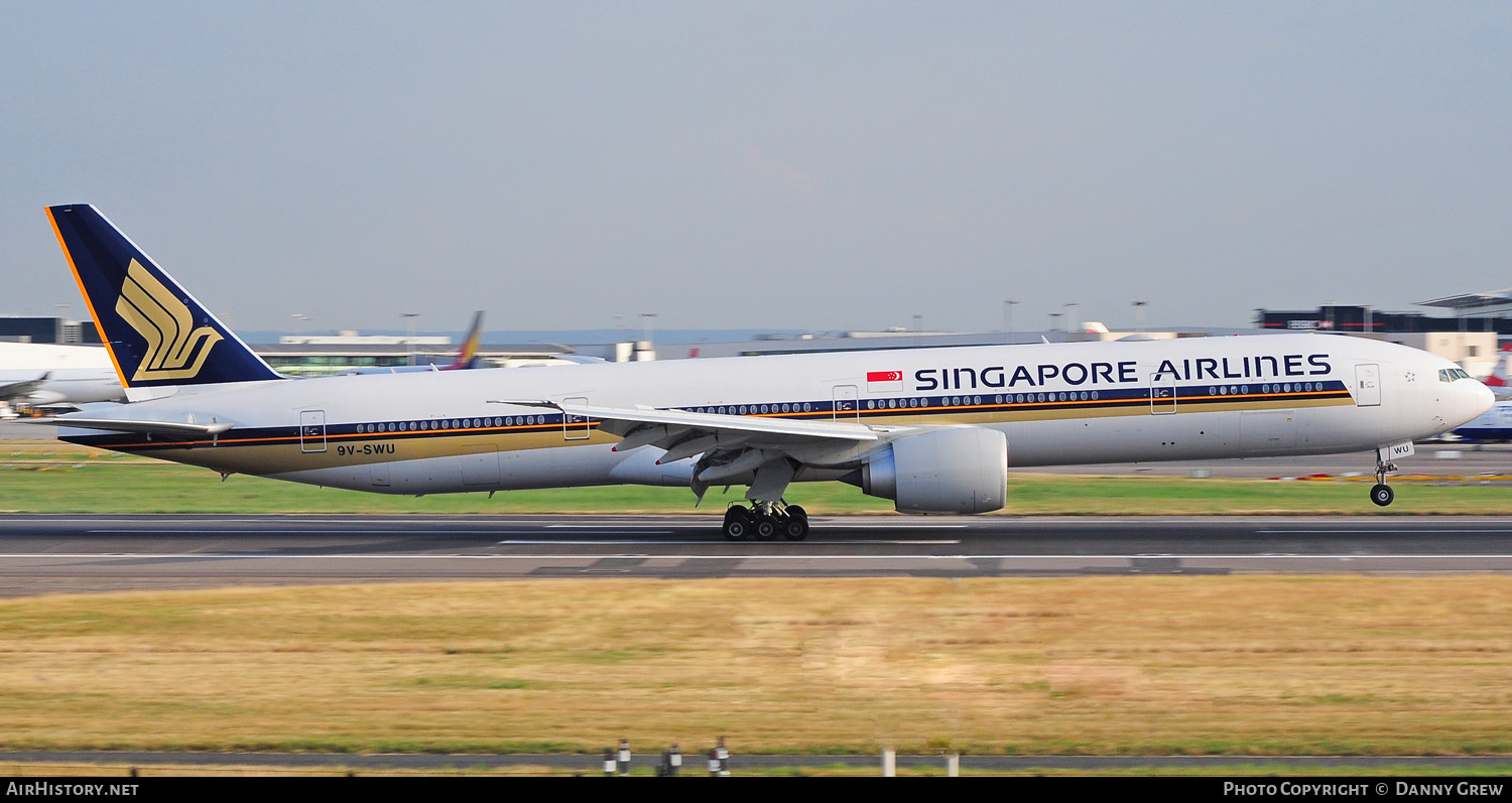 Aircraft Photo of 9V-SWU | Boeing 777-312/ER | Singapore Airlines | AirHistory.net #189620